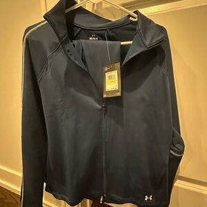Under Armour Women's Navy Utility Jacket AND MATCHING LEGGINGS SET